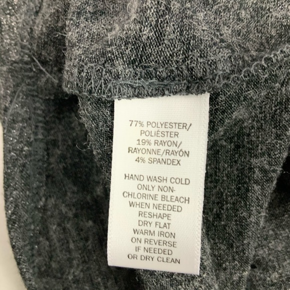 LOFT Gray Cold Shoulder Top Size S - Picture 5 of 5